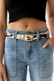 Hannah Cow Print Belt