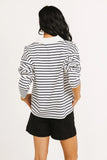 Layla Collared Striped Top FINAL SALE