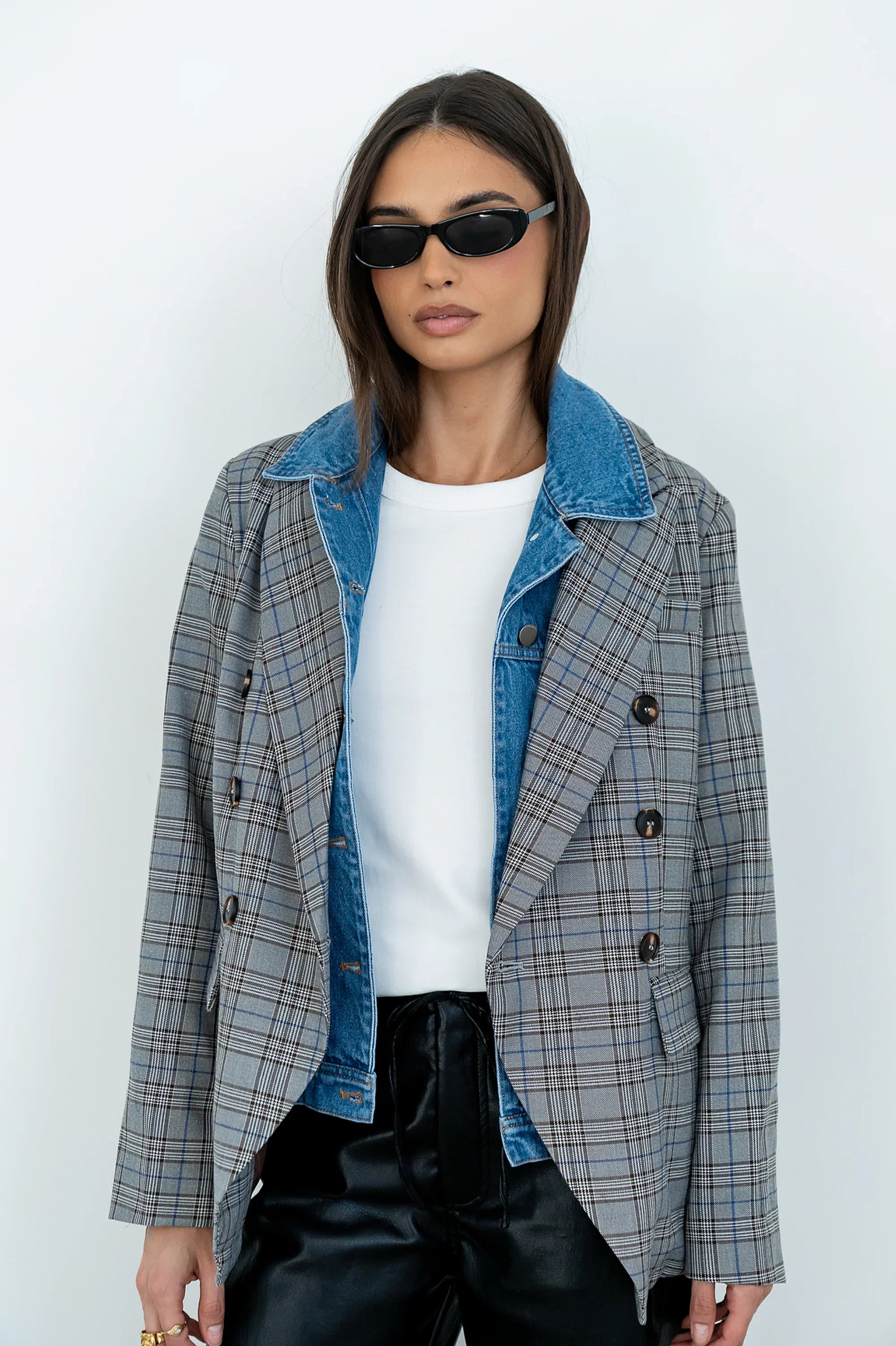 Daniel Mixed Media Blazer