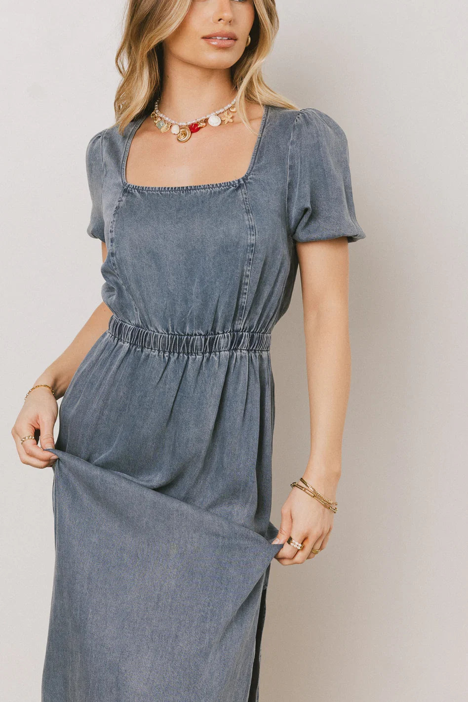 Gael Denim Maxi Dress FINAL SALE