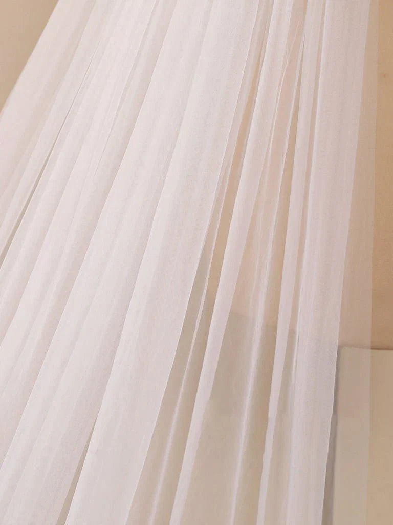 3D Flower Lace with Rhinestones Cathedral Veil Bridal Veil Wedding Veil