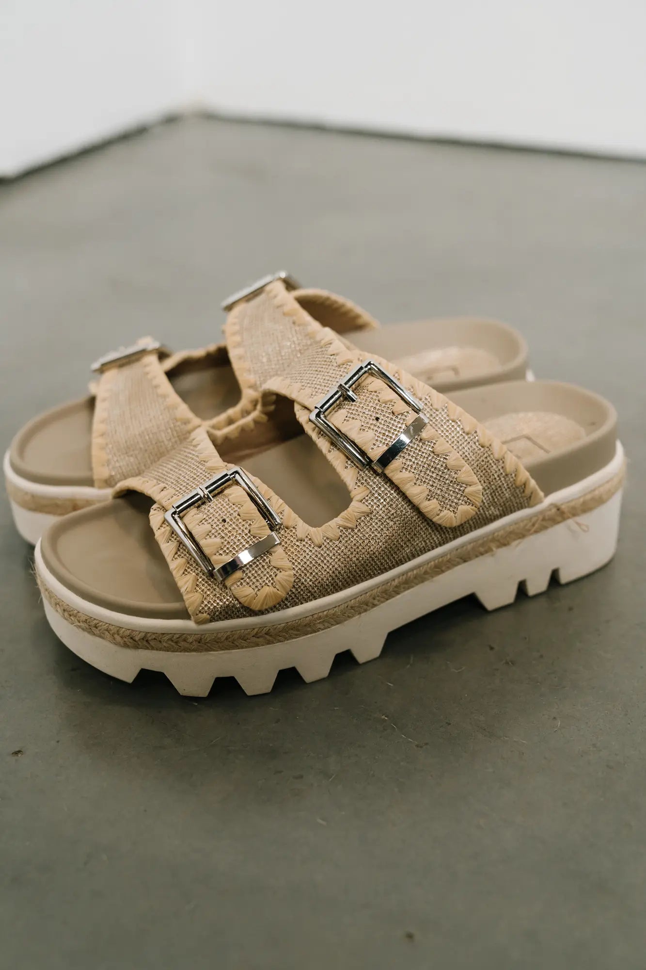 Laura Woven Sandals in Gold FINAL SALE