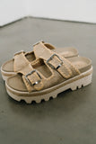 Laura Woven Sandals in Gold FINAL SALE