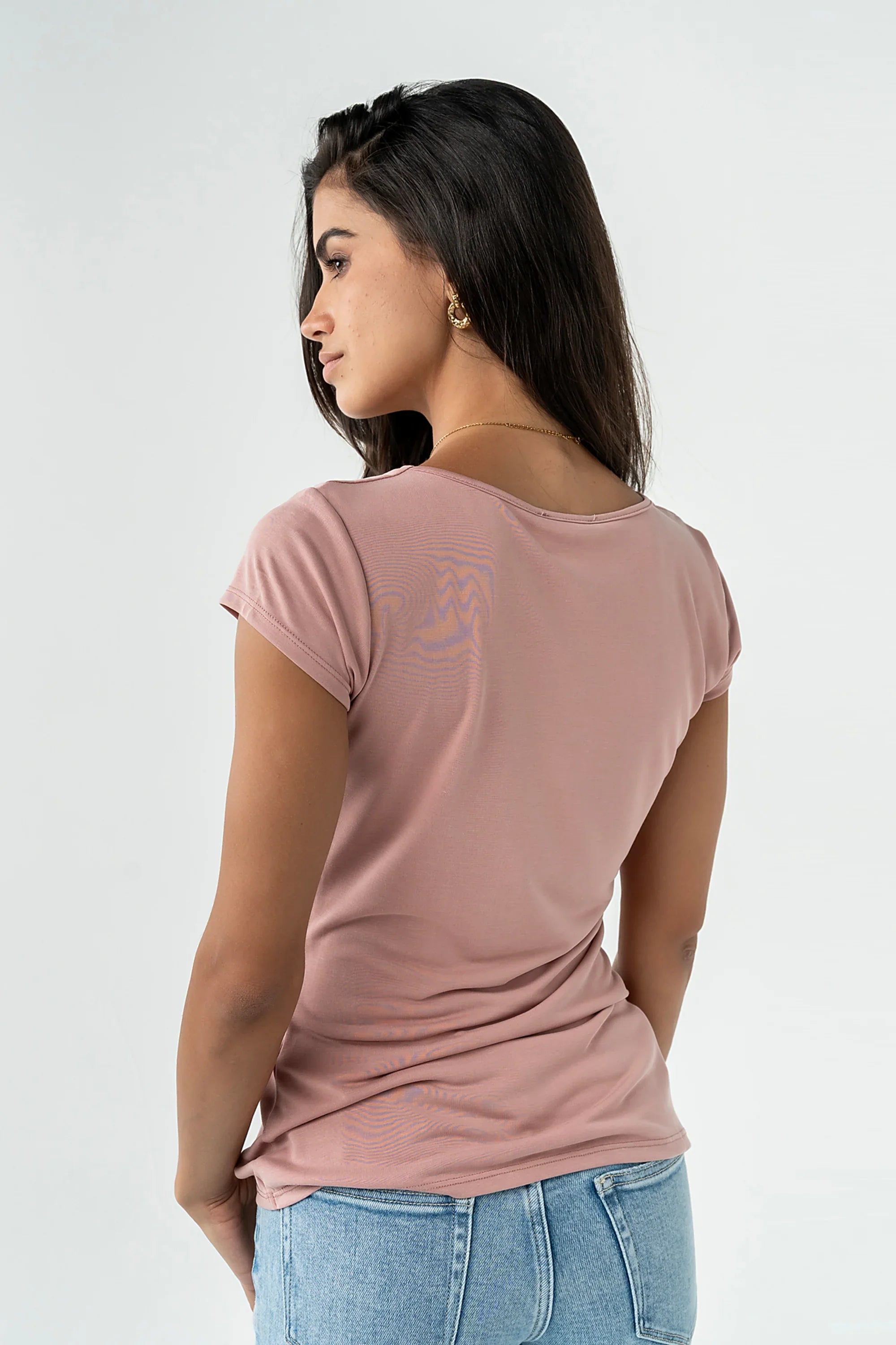 Brenda Cross Top in Mauve
