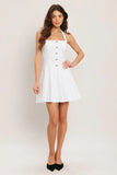 SUMMER CLUBHOUSE WHITE MINI DRESS
