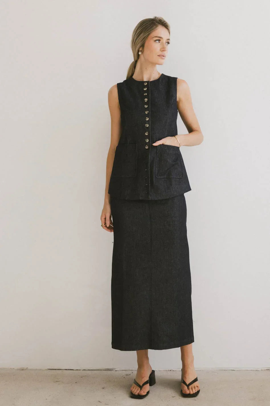 Miriam Denim Vest FINAL SALE