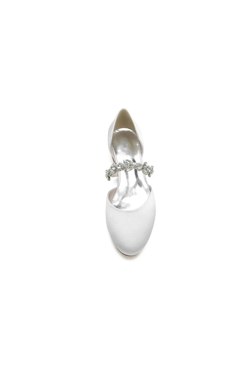 Flats with Rhinestone embellished Strap Party