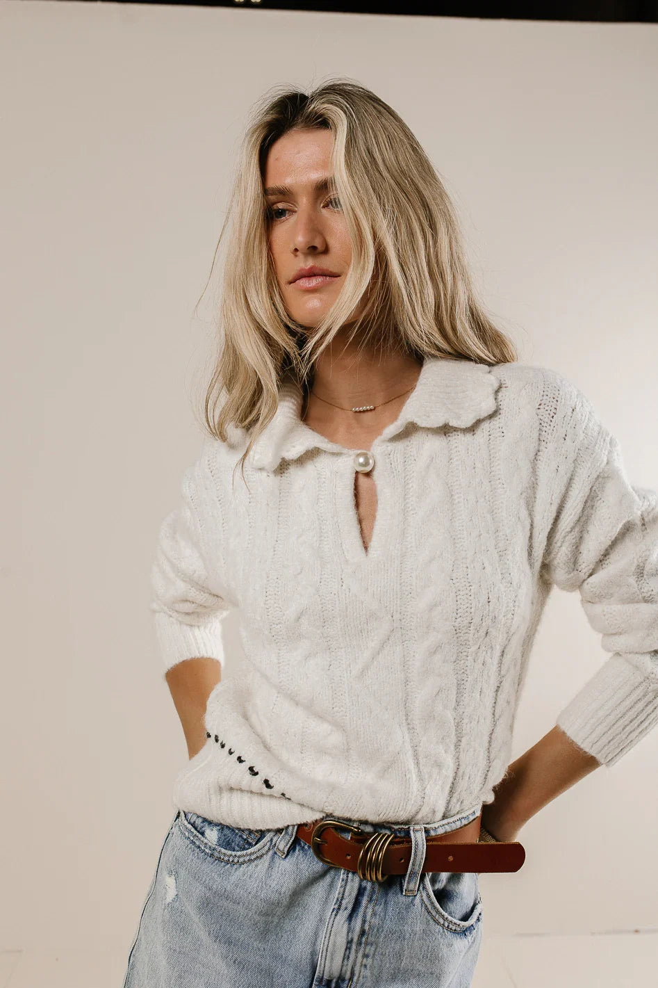 Ivy Cable Knit Sweater FINAL SALE