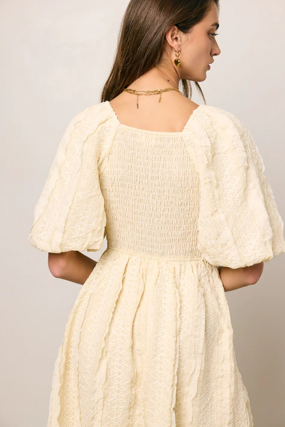 Gillie Textured Mini Dress FINAL SALE