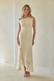 Raquel Mesh Ruffle Maxi Dress