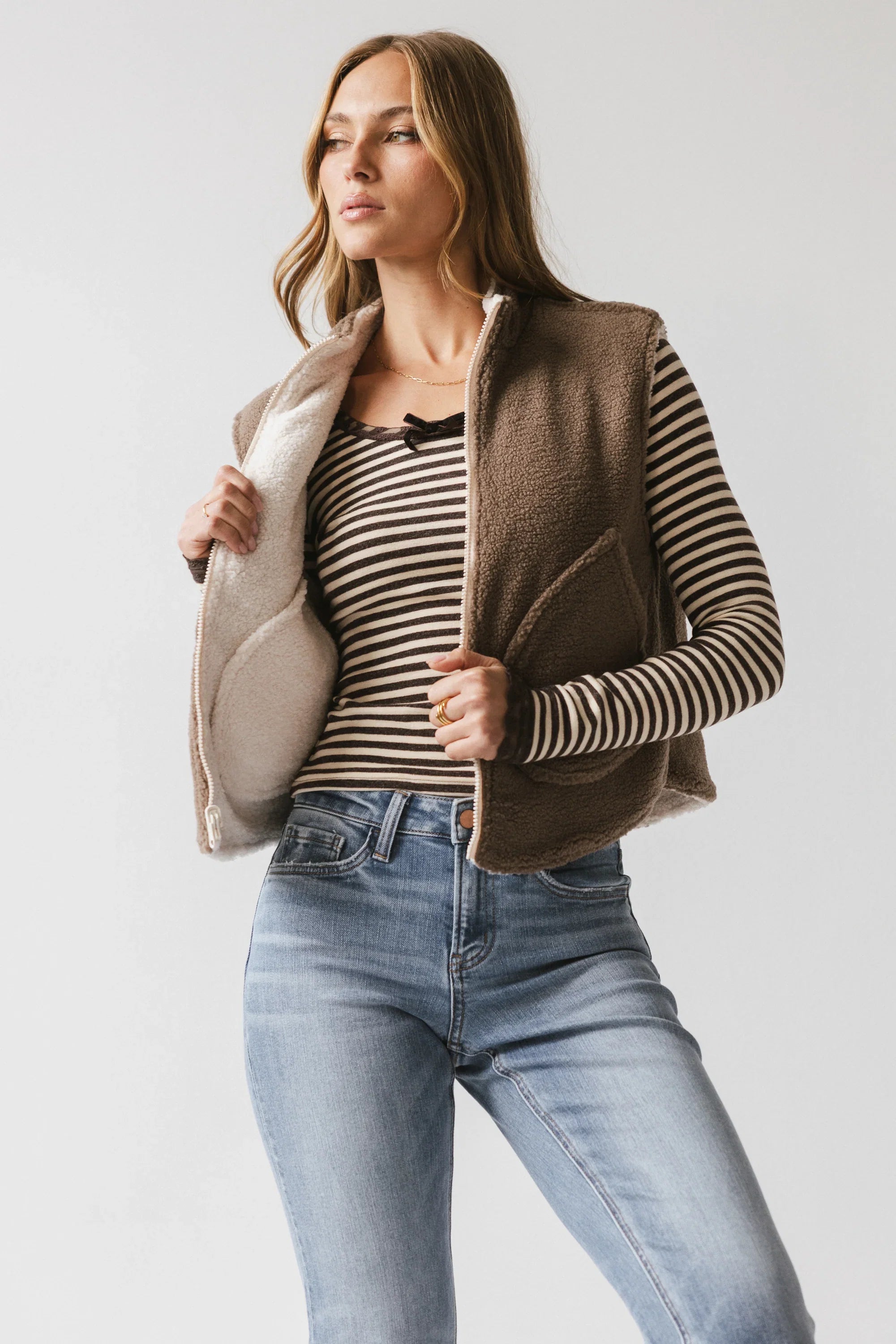 Maddox Reversible Sherpa Vest FINAL SALE
