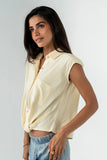 Gianna Button Up in Yellow