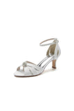 Glitter Open Toe Hollow out Stiletto Heels With Rhinestone