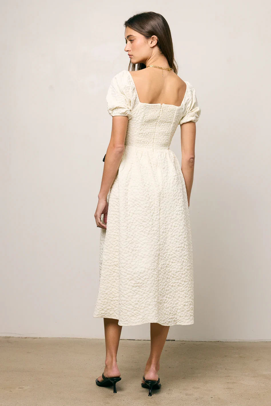 Nova Textured Midi Dress FINAL SALE