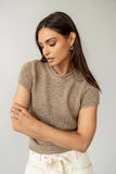 Zoey Knit Sweater in Taupe