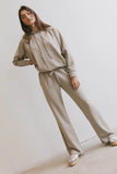 Flow State Pullover Hoodie in Taupe FINAL SALE