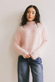Carla Fuzzy Knit Sweater in Pink FINAL SALE