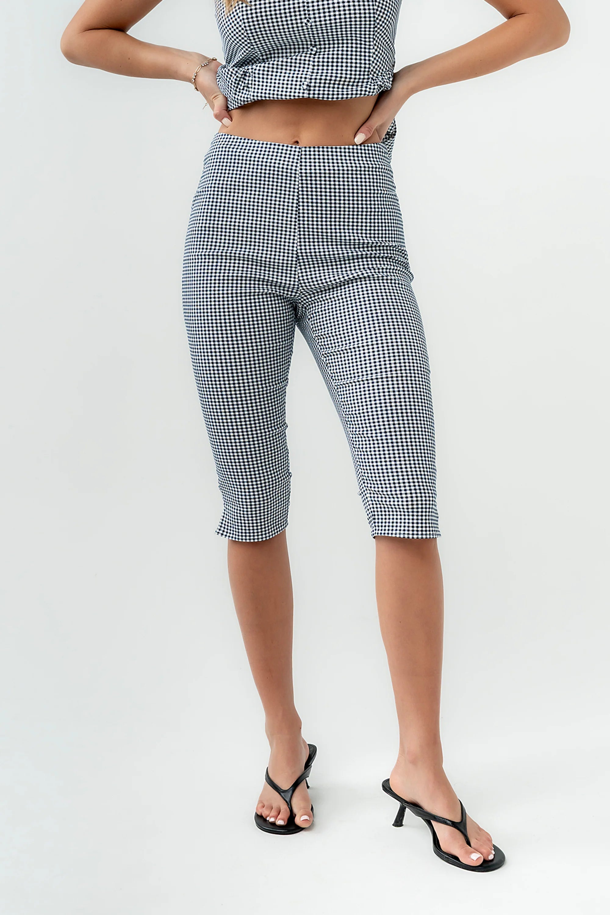 Saylee Gingham Capris