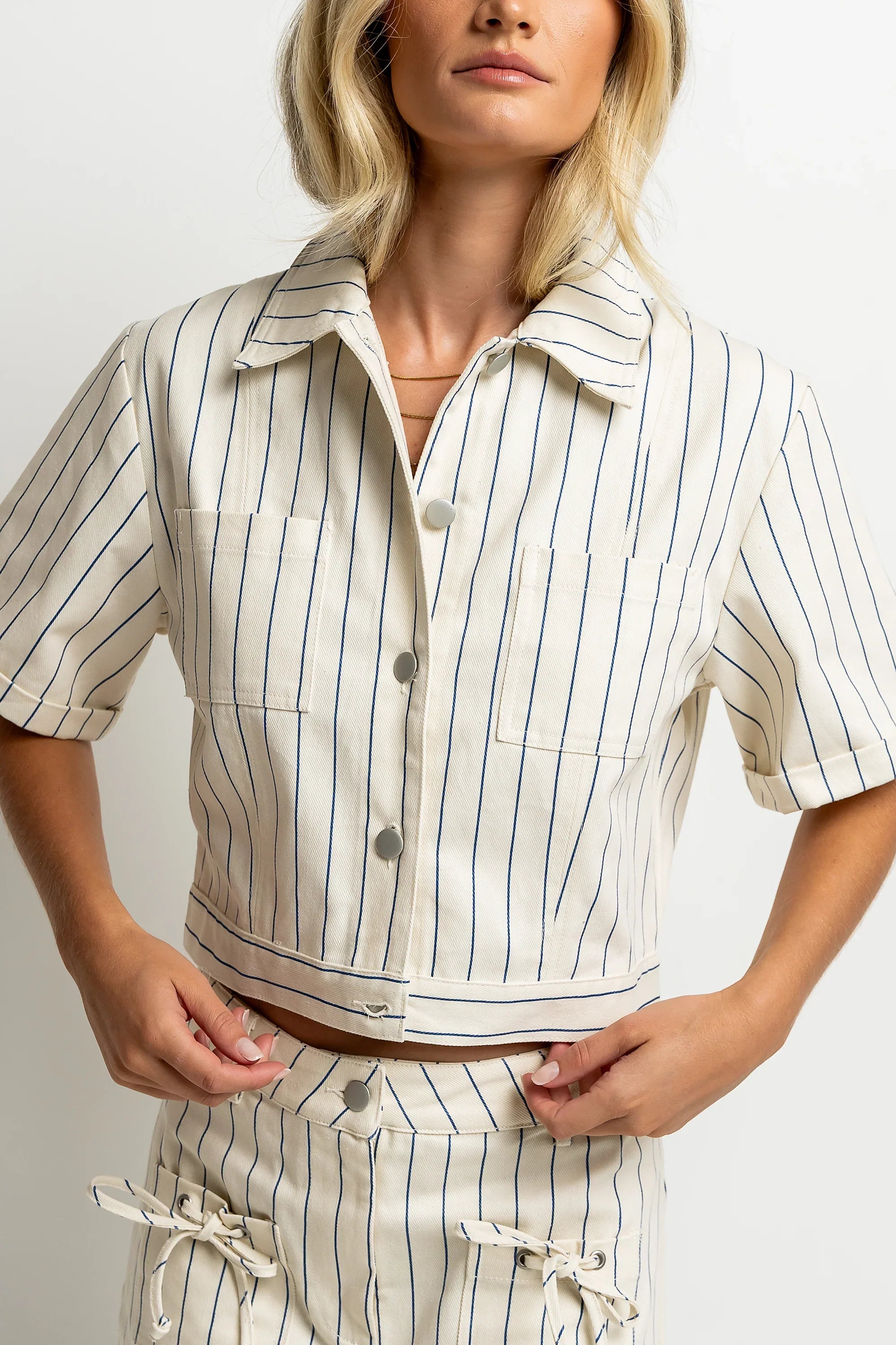 Baylor Striped Button Up FINAL SALE
