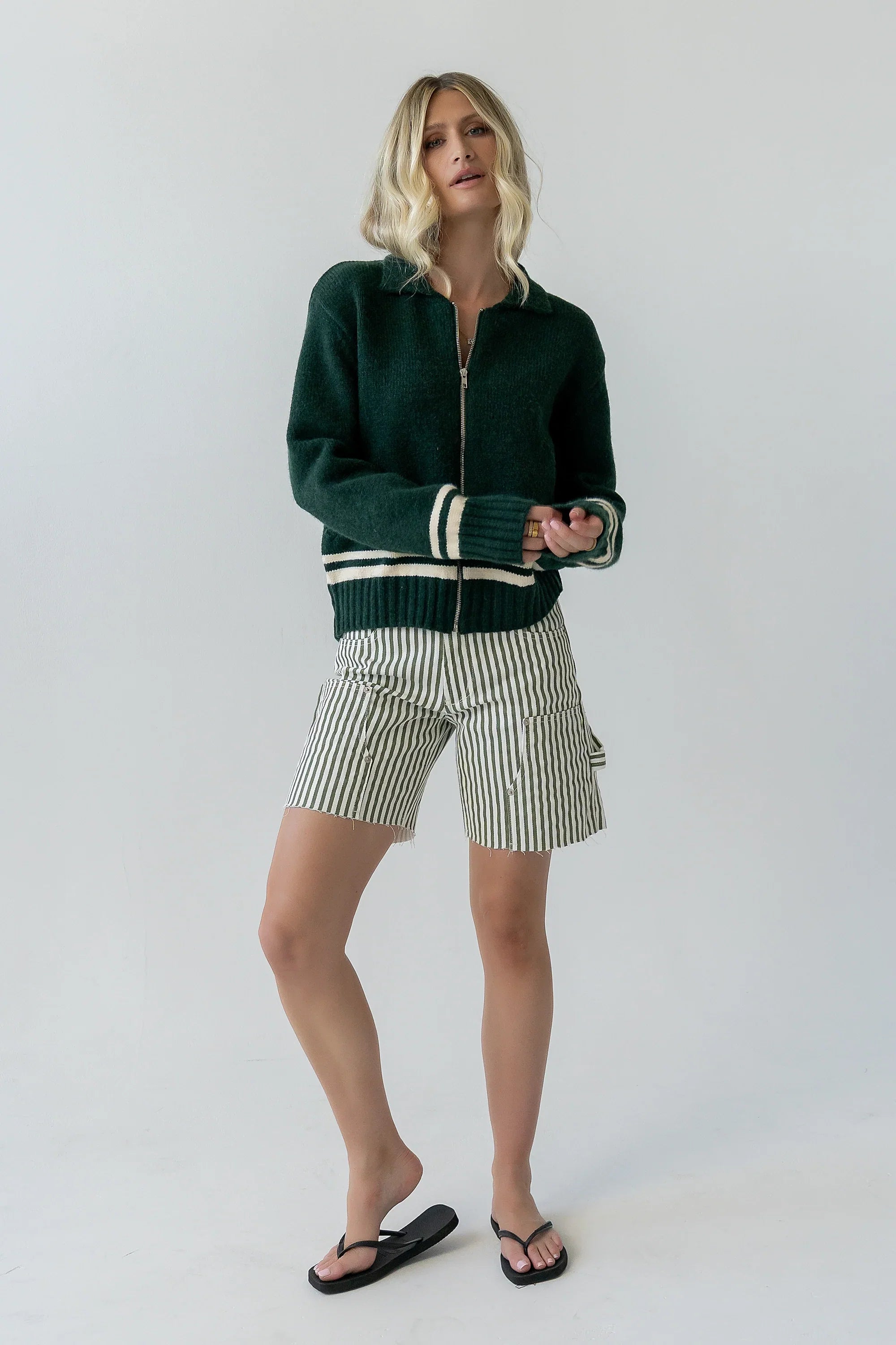 Polly Knit Jacket in Green