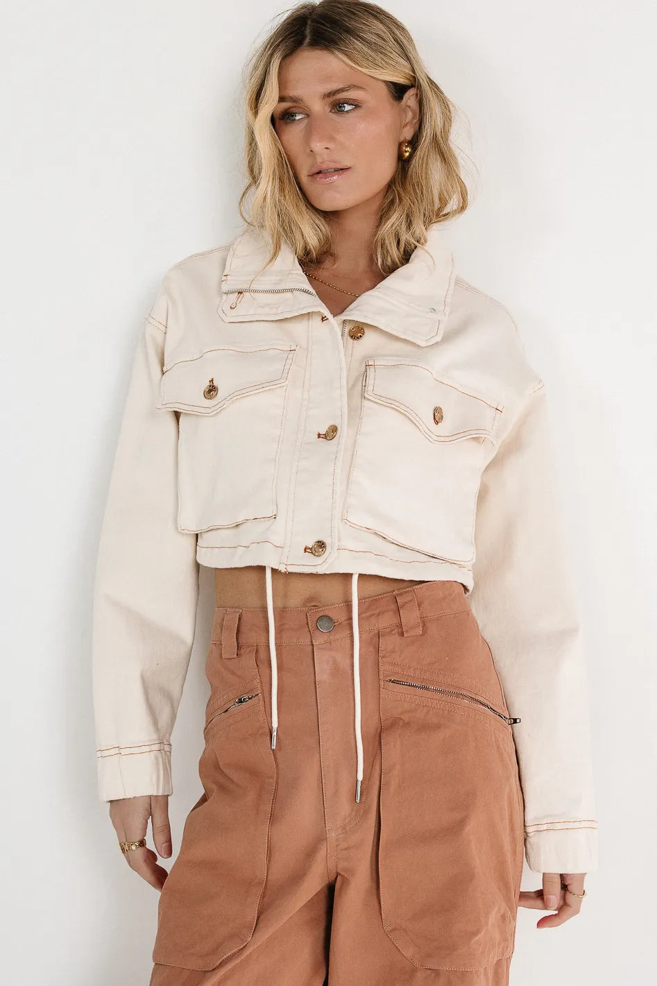 Cooper Cropped Denim Jacket FINAL SALE