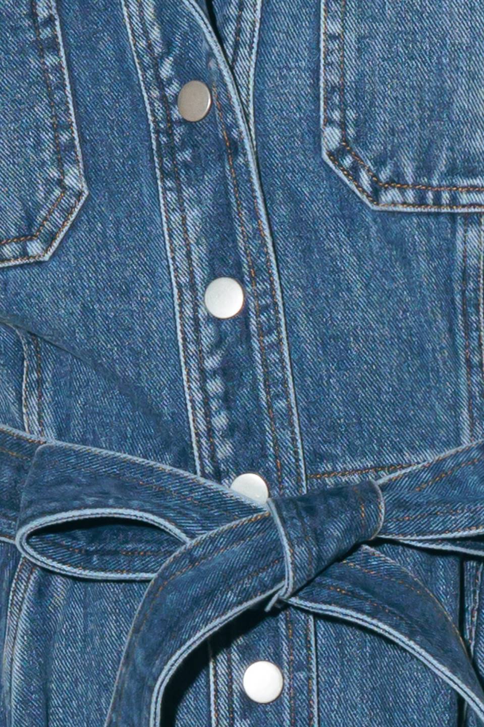Ellery Washed Denim Midi Shirt Dress FINAL SALE