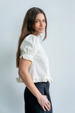 Jessie Polka Dot Blouse in Cream