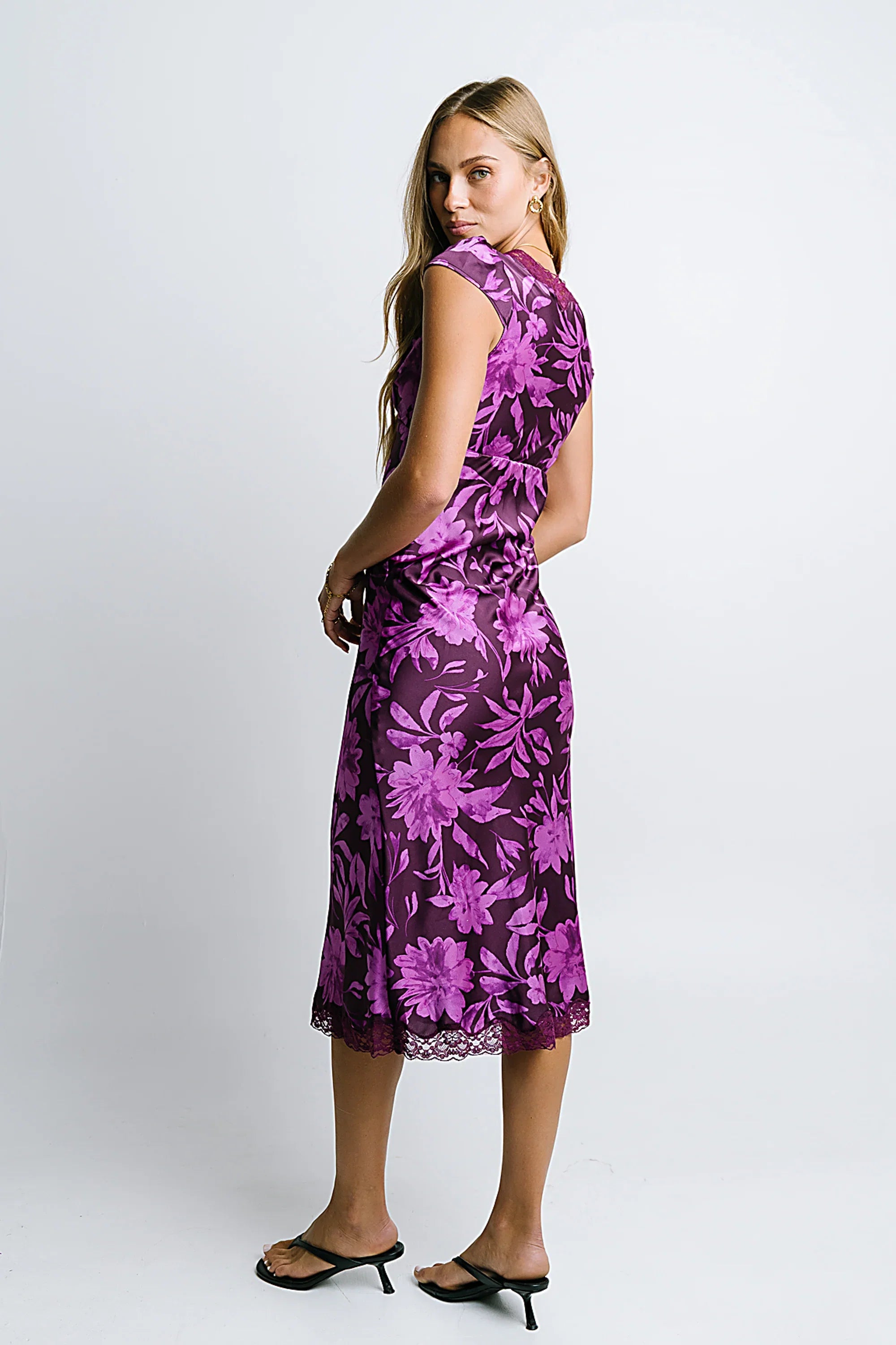 Cashe Lace Trim Maxi Dress FINAL SALE