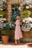 Hyacinth Watercolor Midi Dress FINAL SALE