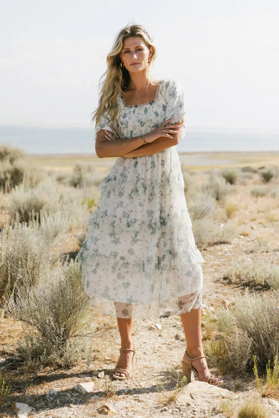 She Gets The Flowers Midi Dress FINAL SALE