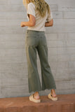 Charlie Distressed Jeans in Army Green FINAL SALE