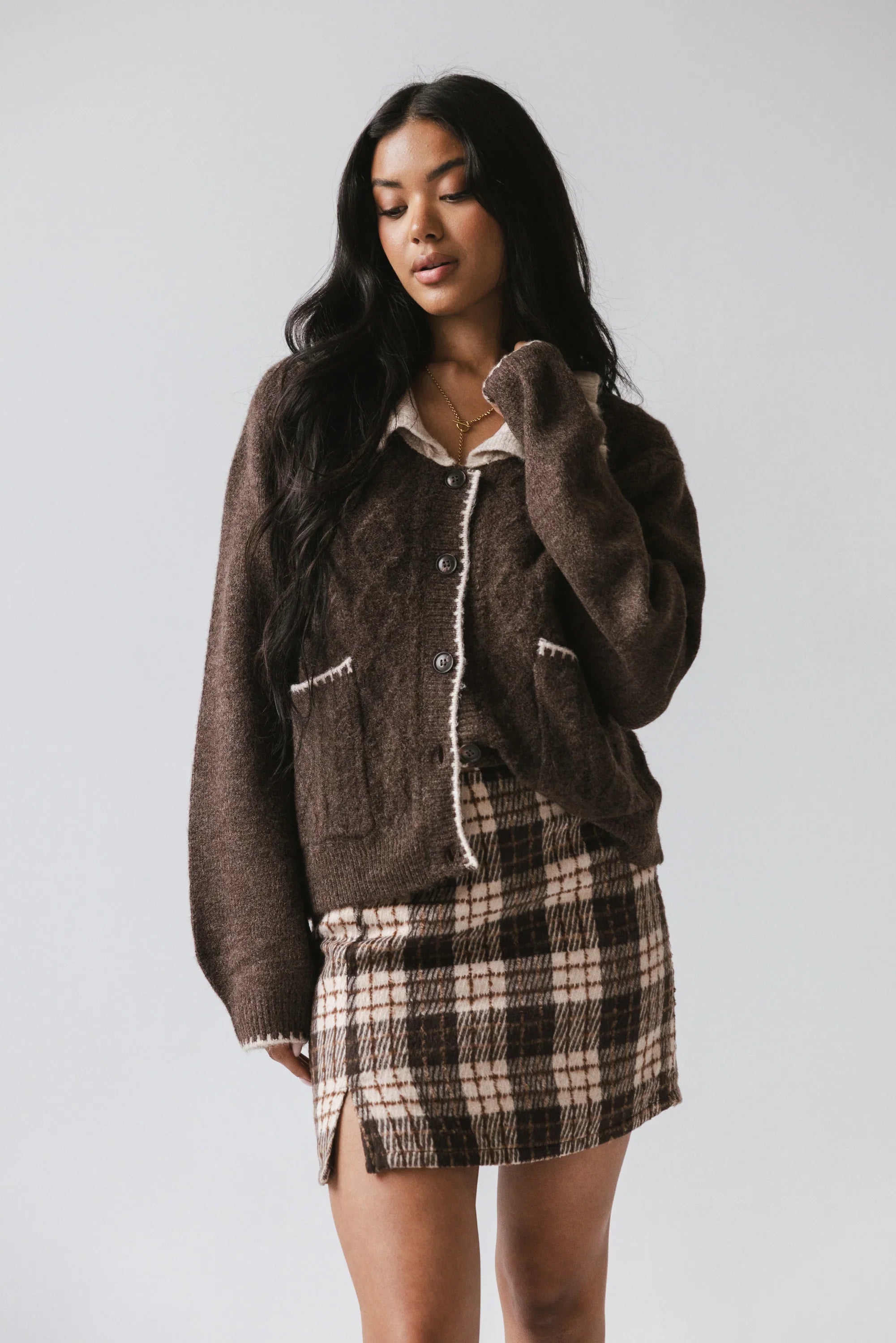 Brody Contrast Cardigan FINAL SALE