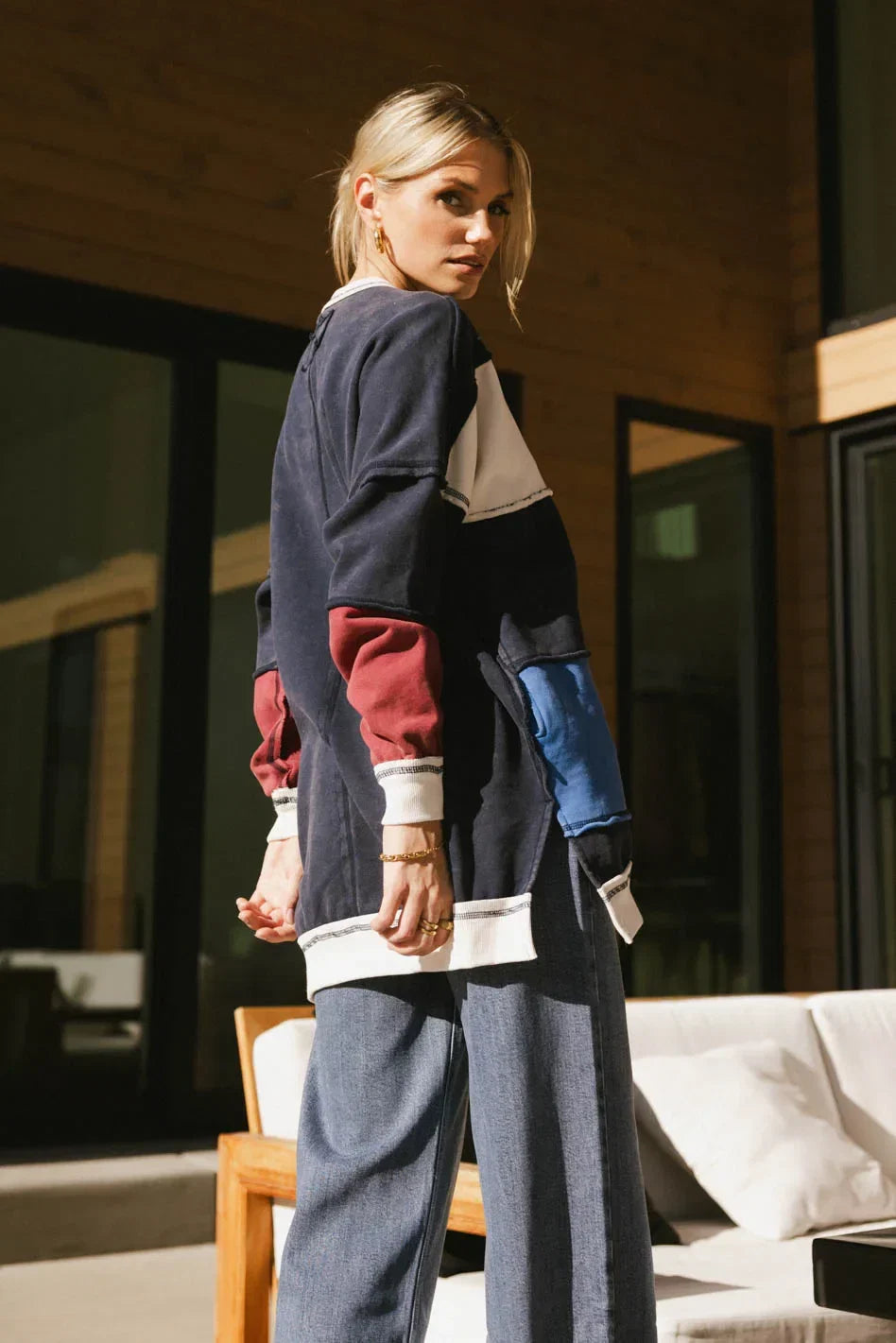 Play On Striped Crewneck FINAL SALE