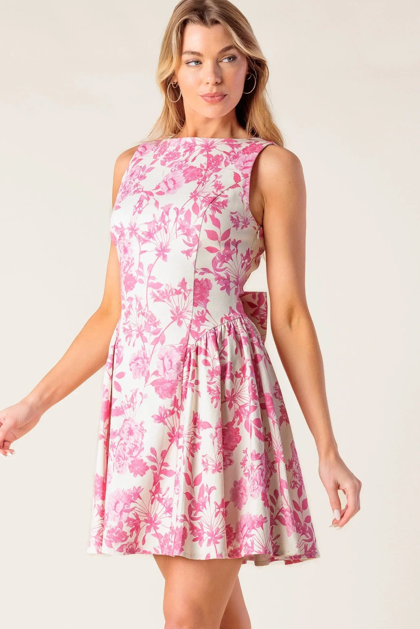 ISLAND ADVENTURE PINK MINI DRESS