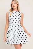 SPOTLIGHT LOVE POLKA DOT MINI DRESS