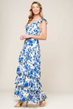 BLUEBELL MEADOWS FLORAL MAXI DRESS
