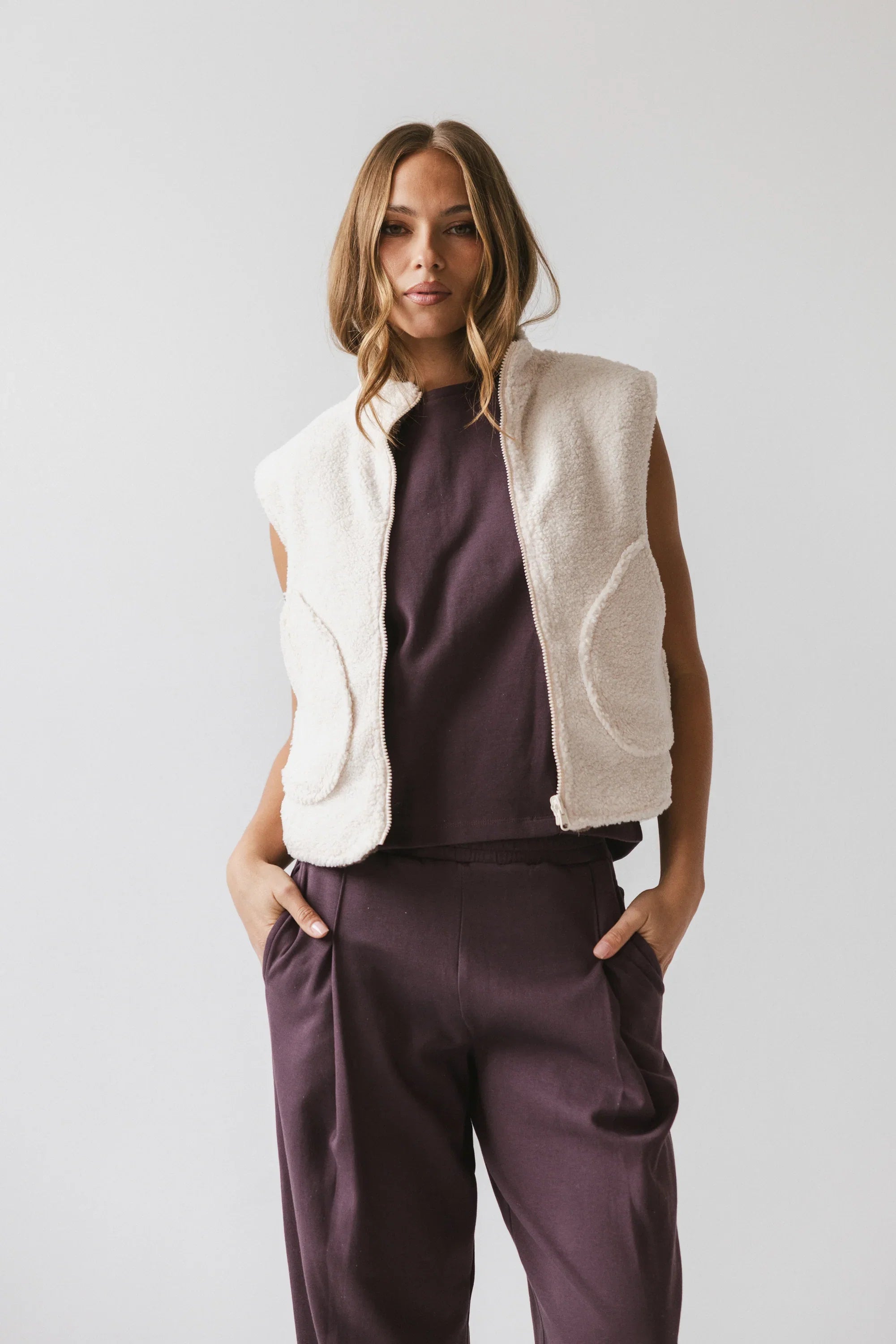 Maddox Reversible Sherpa Vest FINAL SALE
