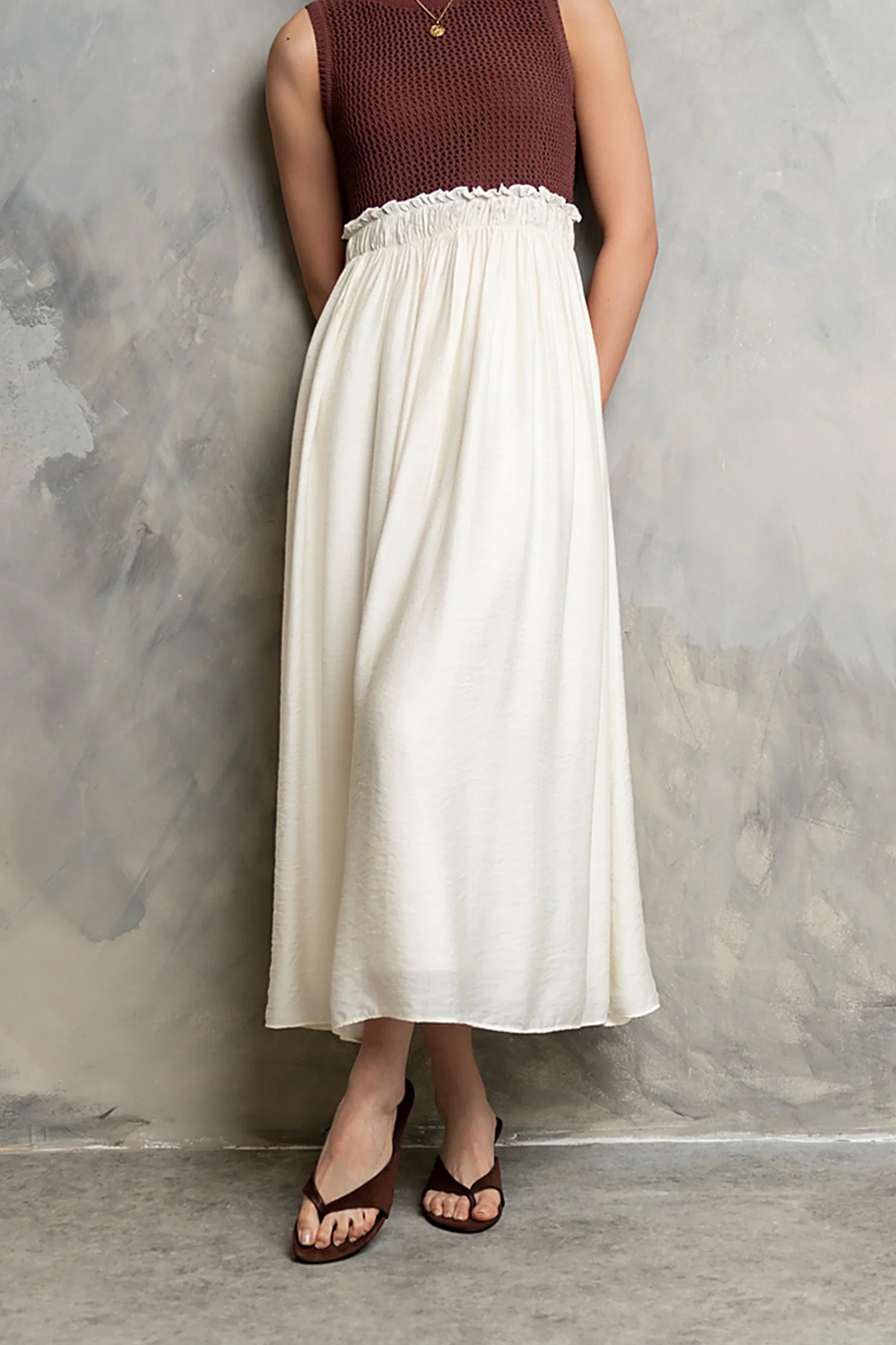 Serafina Maxi Dress in Marsala