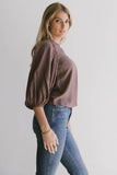Nadine Blouse in Mauve FINAL SALE