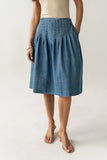 Sierra Pleated Midi Skirt