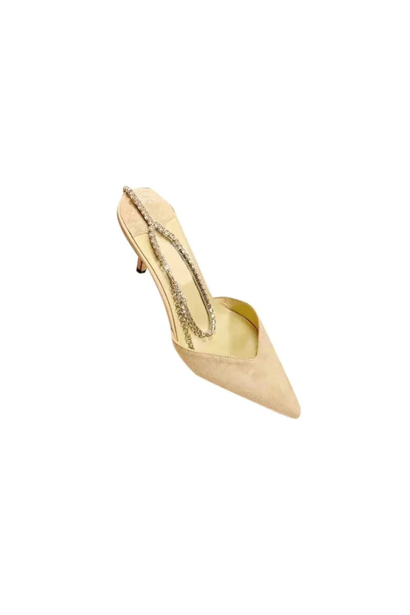 Off White Stiletto Ankle High Heel Sandals