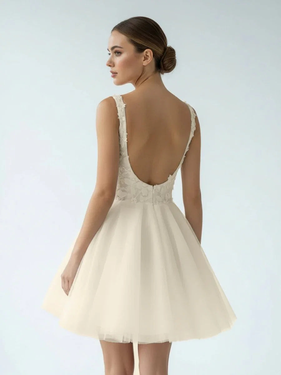 Elegant A Line Sweetheart Wedding Dress With Lace