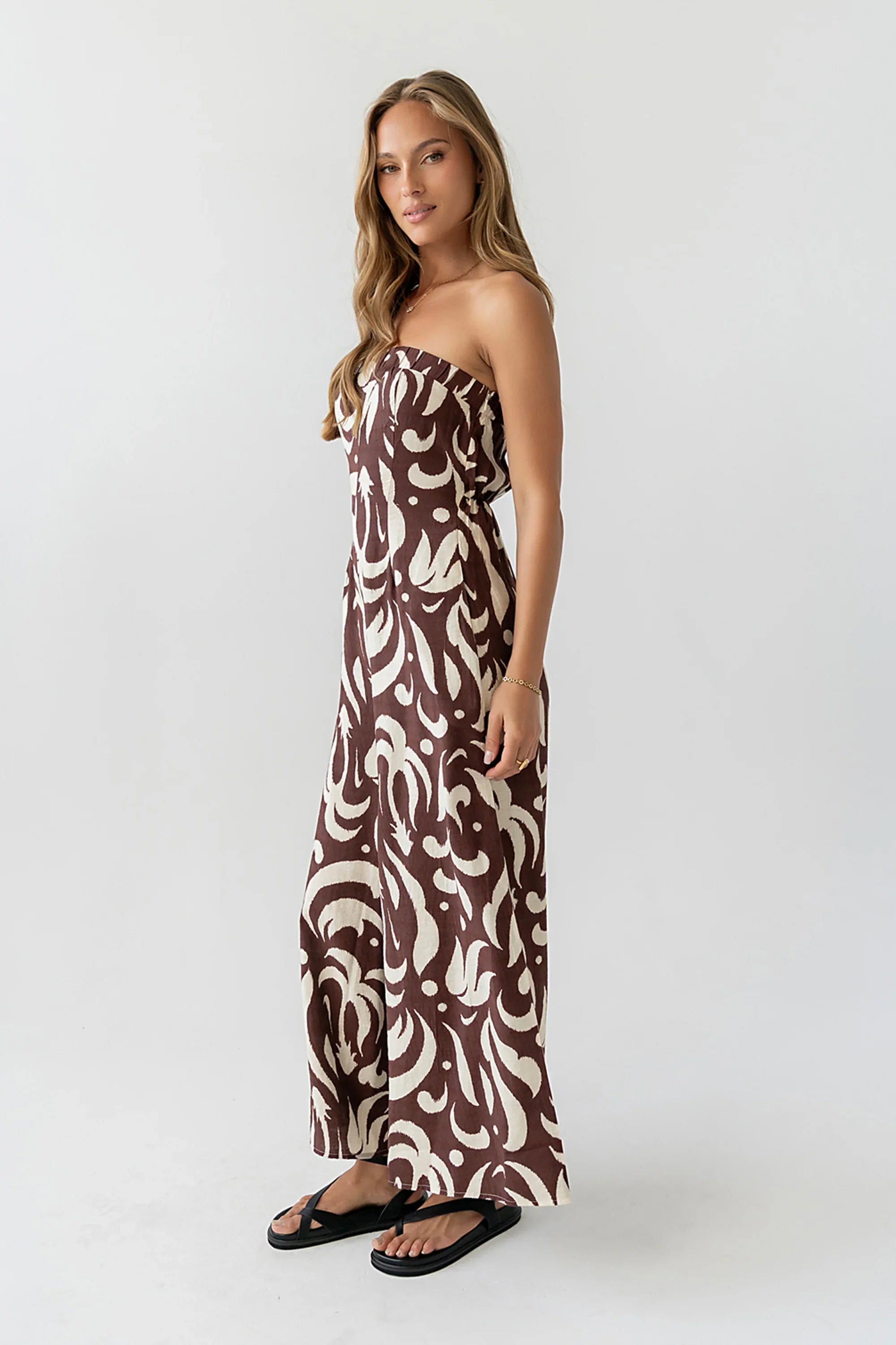 Anya Sleeveless Abstract Jumpsuit