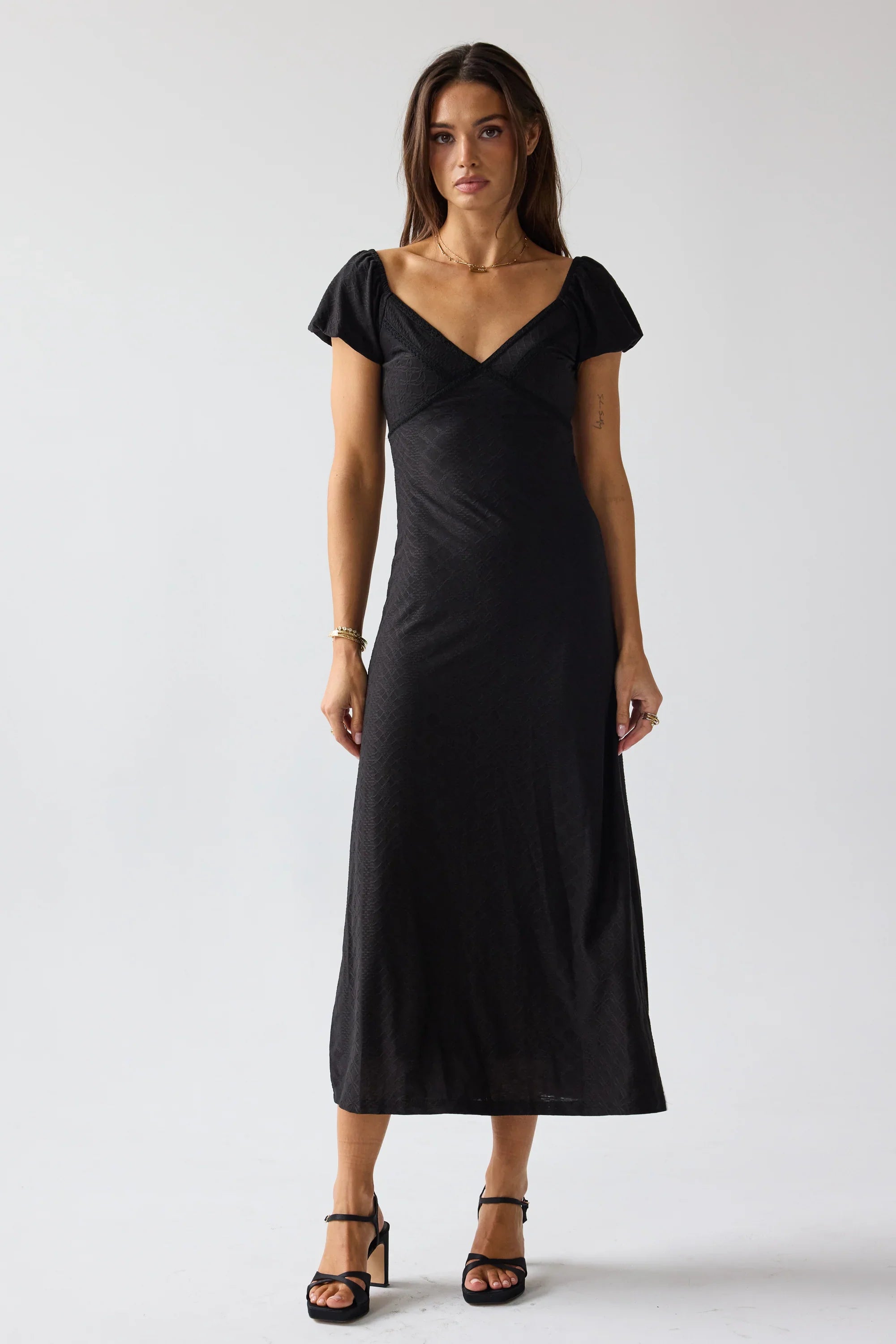Cammie Maxi Dress in Black FINAL SALE
