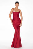 Anita Lace Up Back Jersey Maxi Dress