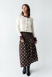 Ella Contrast Cardigan in Cream