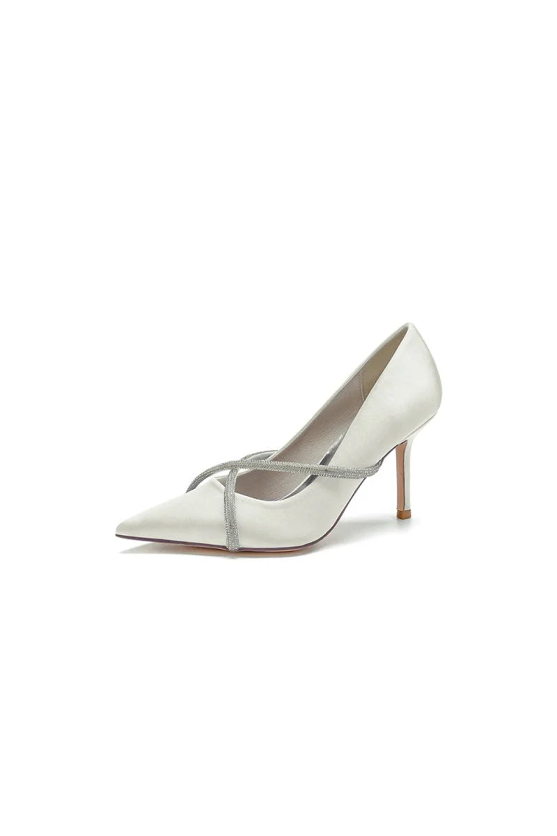 Party Pointed Toe Crystal High Heels
