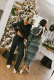 Jesse Waffle Knit Pants in Navy FINAL SALE