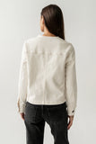 Cozette Barrel Jacket in Off White