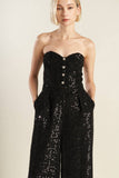 Sorelle Jumpsuit Black Sequin